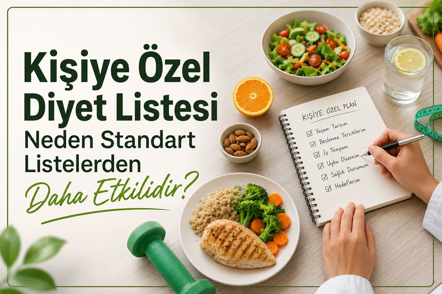 Kişiye Özel Diyet Listesi Neden Standart Listelerden Daha Etkilidir?